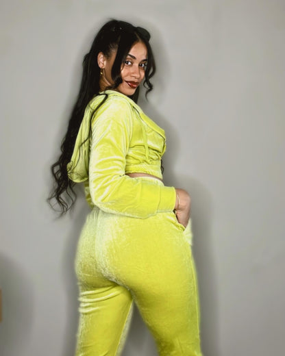 Limeade Velour Set
