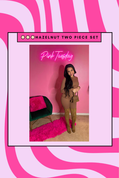 Hazelnut two piece set